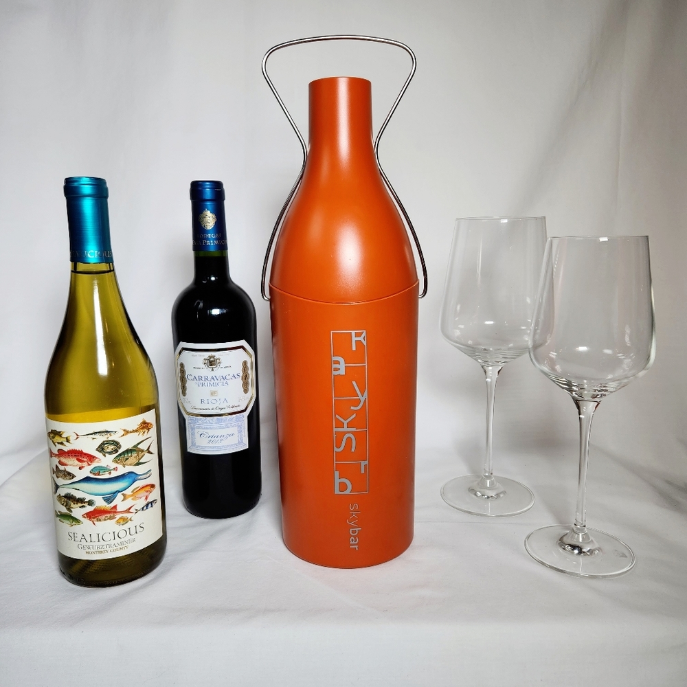 Skybar Wine Traveler Insulated Bottle Holder NWOT